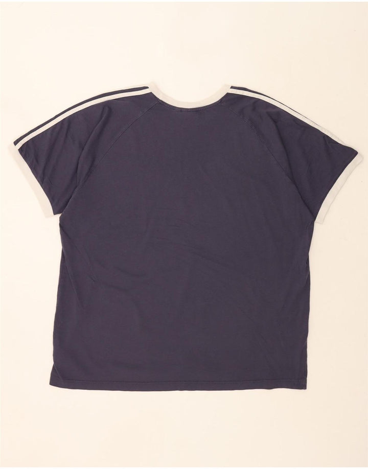 Ανδρικό T-Shirt ADIDAS Top 2XL Navy Blue Cotton