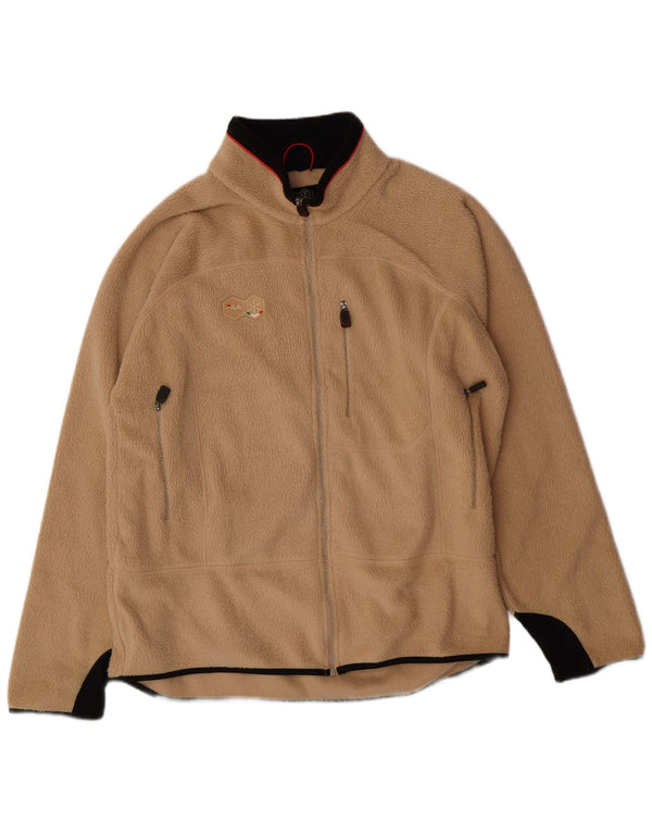 FILA Ανδρικό Fleece Jacket UK 44 2XL Beige Polyester
