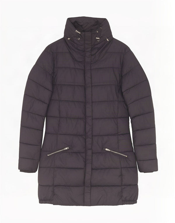 Massimo Dutti Γυναικείο παλτό UK 10 Small Navy Blue Polyester
