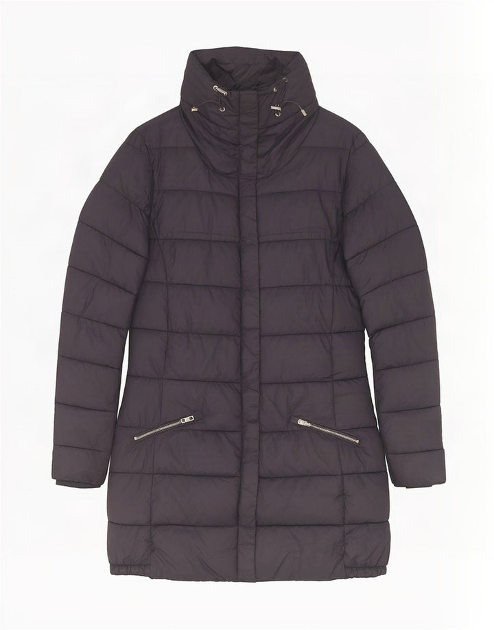 Massimo Dutti Γυναικείο παλτό UK 10 Small Navy Blue Polyester