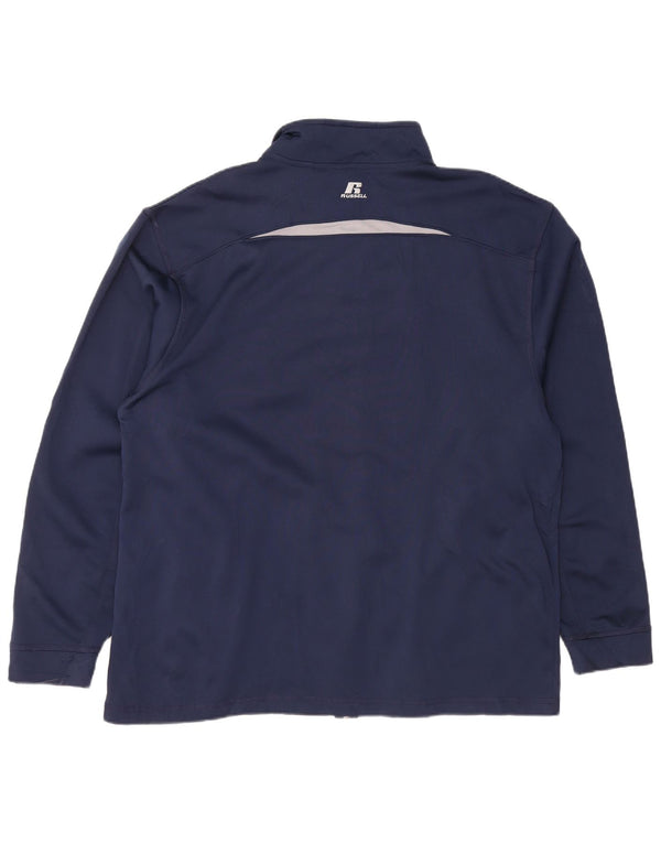 Ανδρική αθλητική φόρμα RUSSELL ATHLETIC Top Jacket XL Navy Blue Colourblock