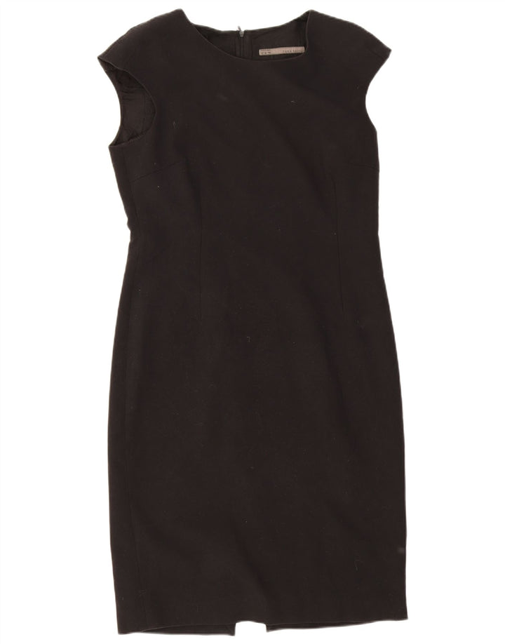 Zara Γυναικείο φόρεμα με θήκη UK 18 XL Μαύρο πολυεστέρα
