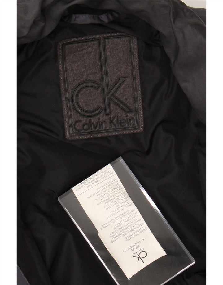 CALVIN KLEIN Ανδρικό μπουφάν με επένδυση IT 56 3XL γκρι νάιλον