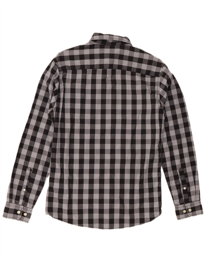 Ανδρικό πουκάμισο Jack & Jones XS Γκρι βαμβακερό Gingham
