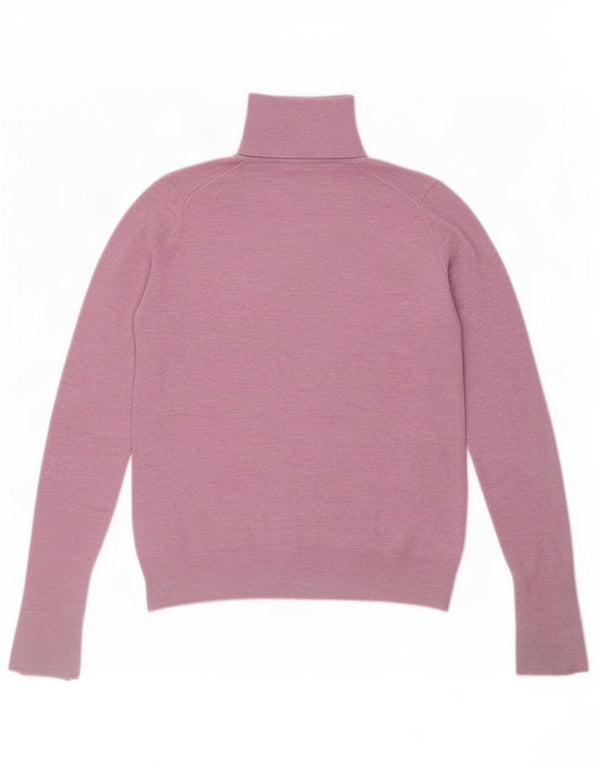 Zara Γυναικείο πουλόβερ με ρολό λαιμόκοψη UK 10 Small Pink