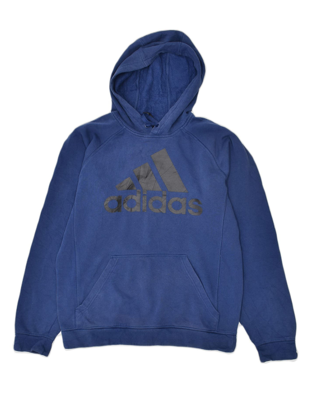 ADIDAS Mens Graphic Hoodie Jumper Small Navy Blue Cotton | Vintage | Thrift | Second-Hand | Used Clothing | Messina Hembry 