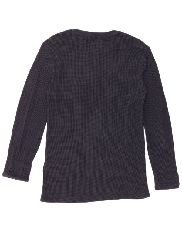 POLO RALPH LAUREN Mens Top Long Sleeve Medium Navy Blue Cotton