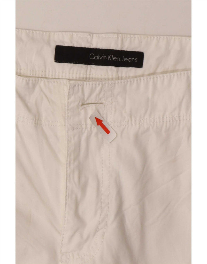 Ανδρικό σορτς Cargo Calvin Klein W32 μεσαίο λευκό βαμβακερό