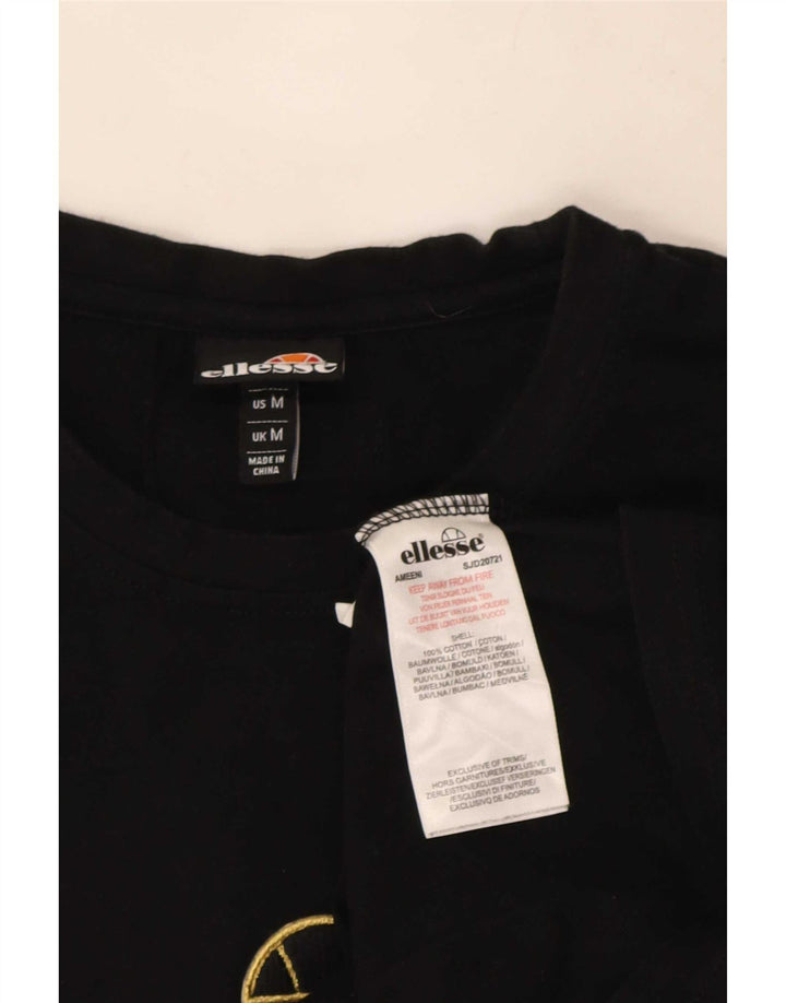 Ανδρικό γραφικό T-Shirt Ellesse Top Medium Black Colourblock