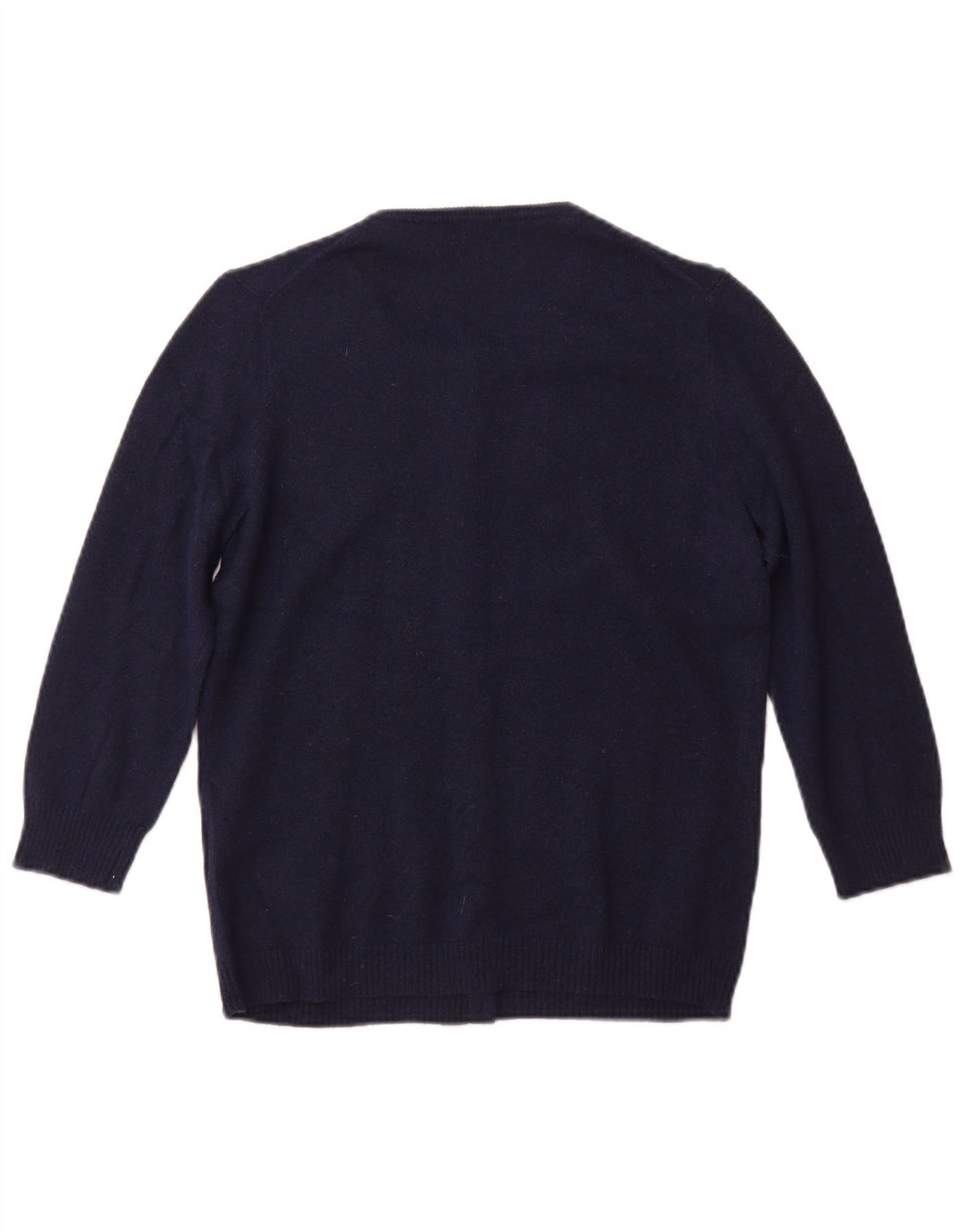J. CREW Γυναικείο πουλόβερ ζακέτα με 3/4 μανίκια UK 12 Medium Navy Blue Floral