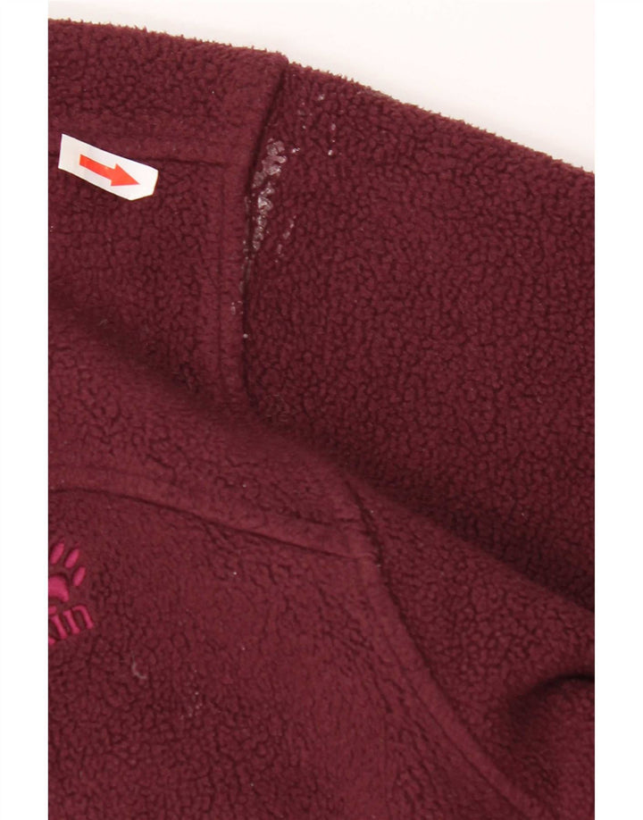Jack Wolfskin Γυναικείο Fleece Jacket UK 16 Large Burgundy Polyester