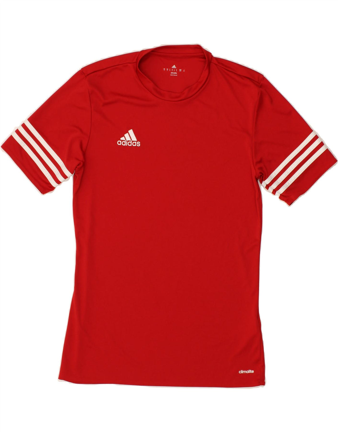 ADIDAS Mens Climalite T-Shirt Top Small Red Polyester Vintage Adidas and Second-Hand Adidas from Messina Hembry 
