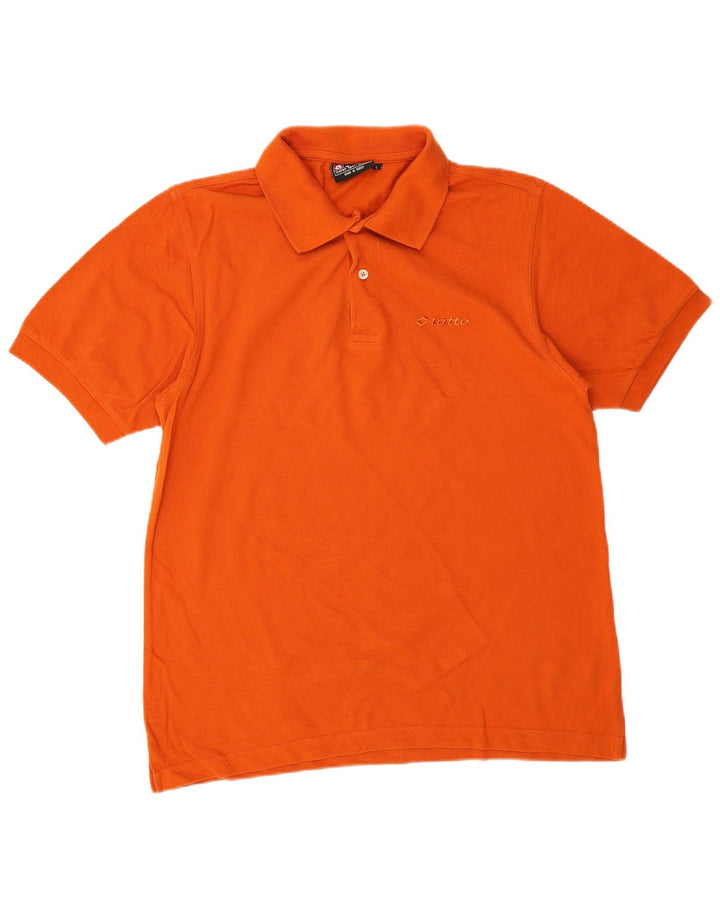 Lotto Ανδρικό Πόλο Μπλουζάκι μεγάλο πορτοκαλί βαμβακερό