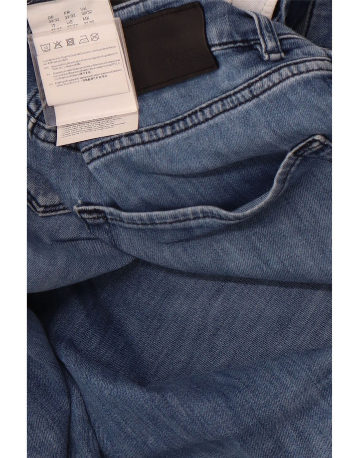 HUGO BOSS Γυναικείο Slim Jeans W32 L29 Μπλε βαμβακερό