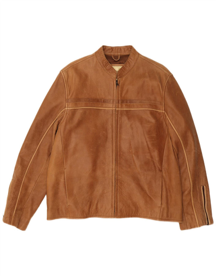 Vintage Ανδρικό Δερμάτινο Μπουφάν UK 36 Δερμάτινο Μεσαίο Καφέ