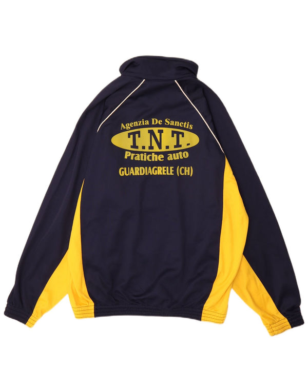 Ανδρική φόρμα Hummel Graphic Top Jacket μεσαίο μπλε ναυτικό Colourblock