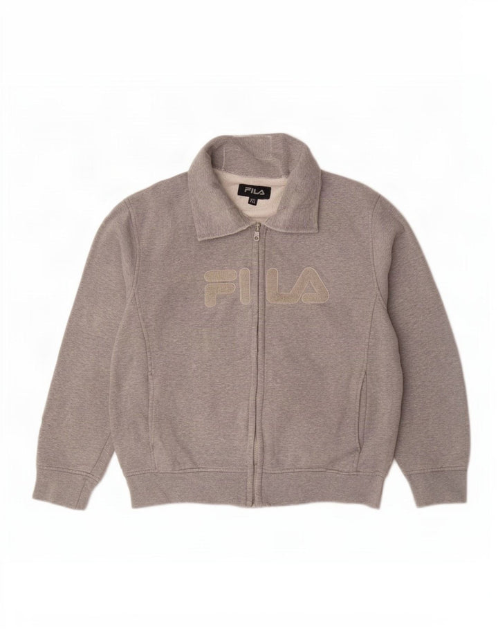 Γυναικεία φόρμα γραφικών Fila Top Jacket UK 20 2XL Grey Flecked