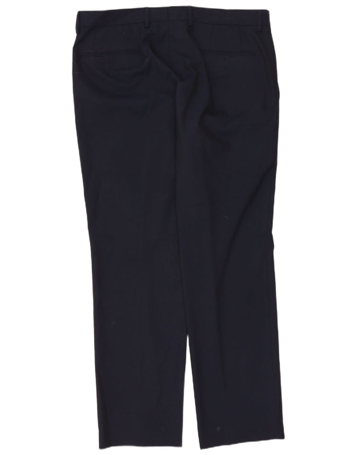 CHAPS Ανδρικό ίσιο παντελόνι W34 L30 Navy Blue Polyester