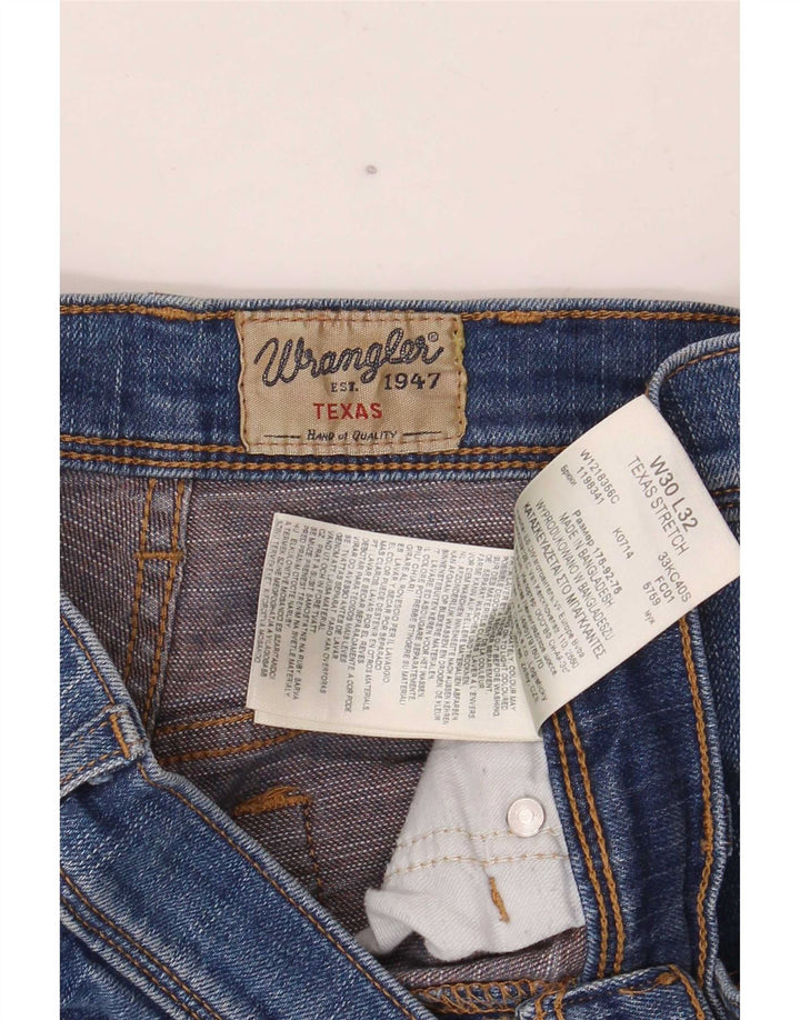 Ανδρικό τζιν ίσιο Wrangler Texas Stretch W30 L32 Μπλε βαμβακερό