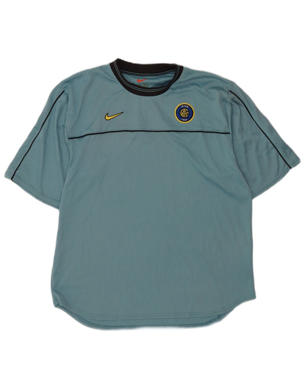 Ανδρικό μπλουζάκι Nike Inter Milan Top UK 42/44 Large Blue Polyester