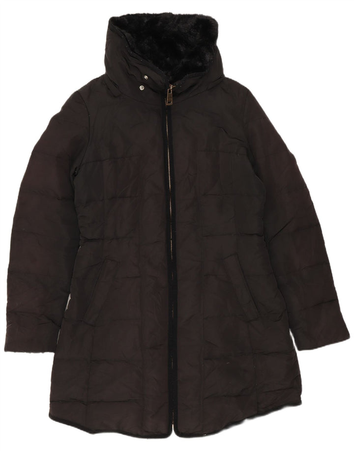 Zara Γυναικείο παλτό UK 14 Medium Black