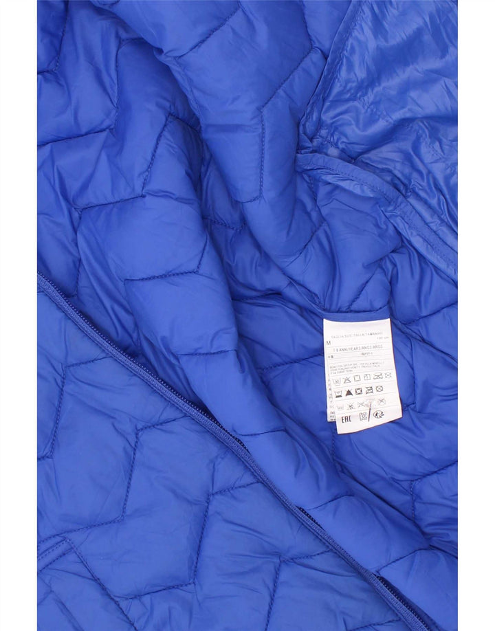 Μπουφάν Benetton Boys Hooded padded Jacket 7-8 Years Medium Blue Polyamide