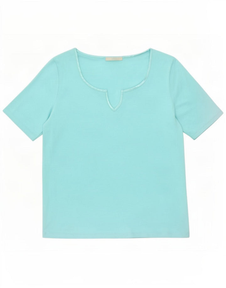 Marks & Spencer Γυναικείο T-Shirt Top 14 μεσαίο τιρκουάζ πολυεστέρας Ηνωμένου Βασιλείου