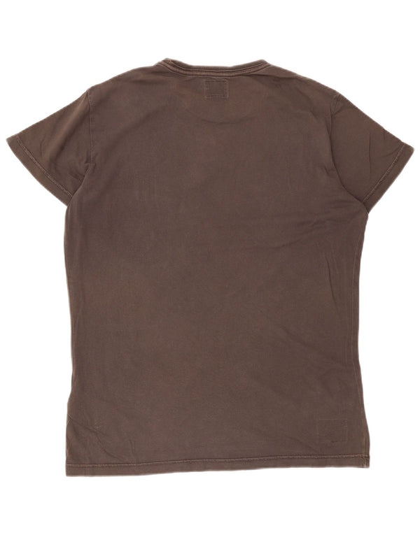 Ανδρικό γραφικό T-Shirt Diesel Top μεγάλο γκρι βαμβακερό