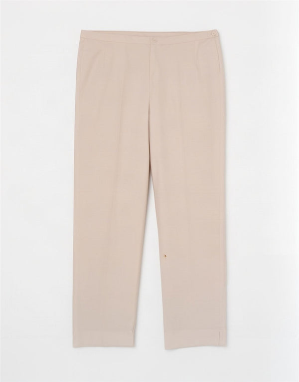 Marks & Spencer Γυναικείο ίσιο casual παντελόνι UK 18 XL W36 L29 Λευκό