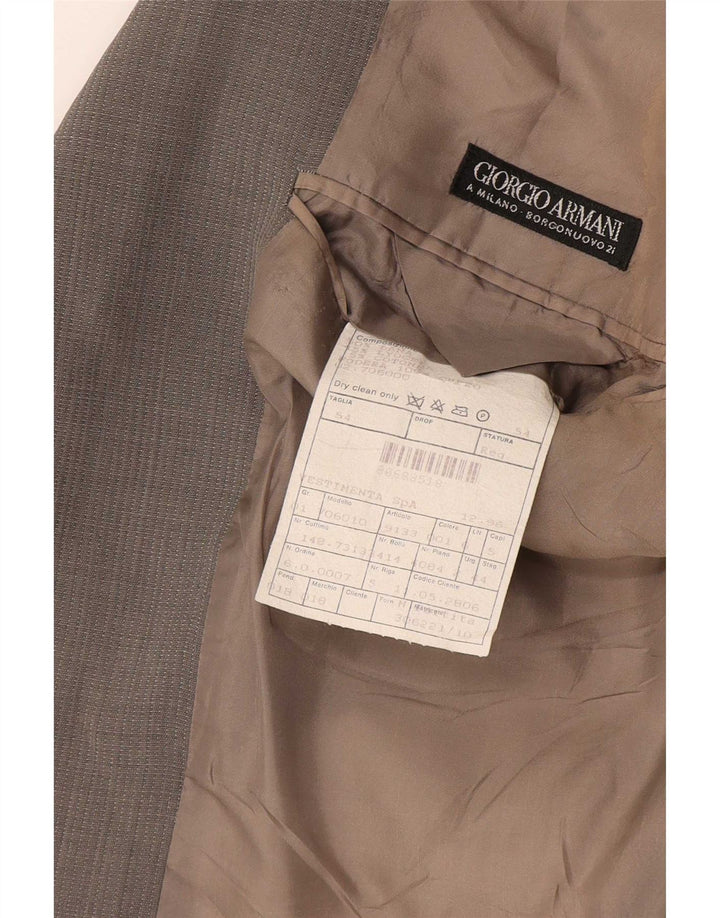 Giorgio Armani Ανδρικό σακάκι με 3 κουμπιά σακάκι IT 54 2XL Γκρι μαλλί