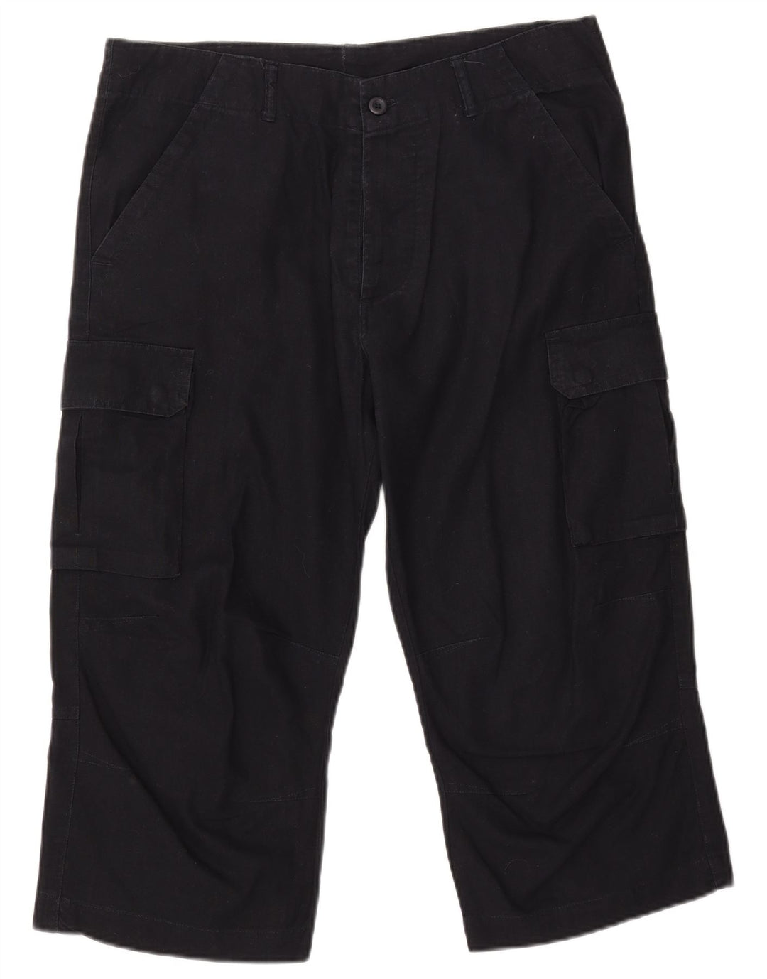 VINTAGE Ανδρικό ίσιο παντελόνι Cargo Capri W34 L21 Navy Blue