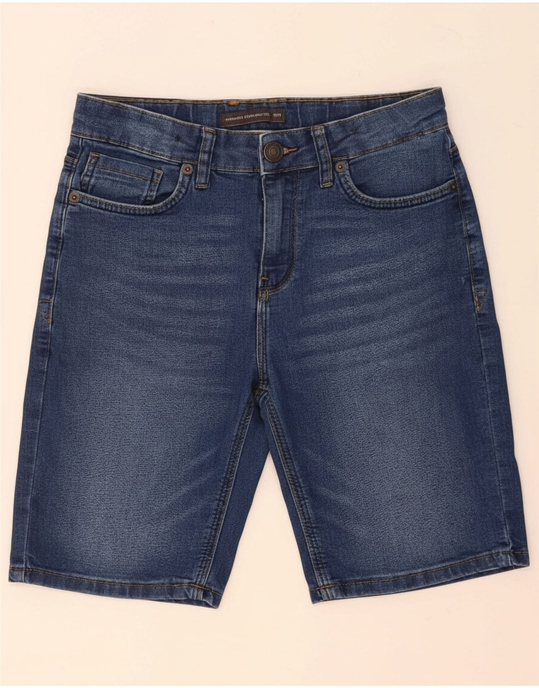 FRENCH CONNECTION Boys Denim Shorts 13-14 Years W28 Blue Cotton