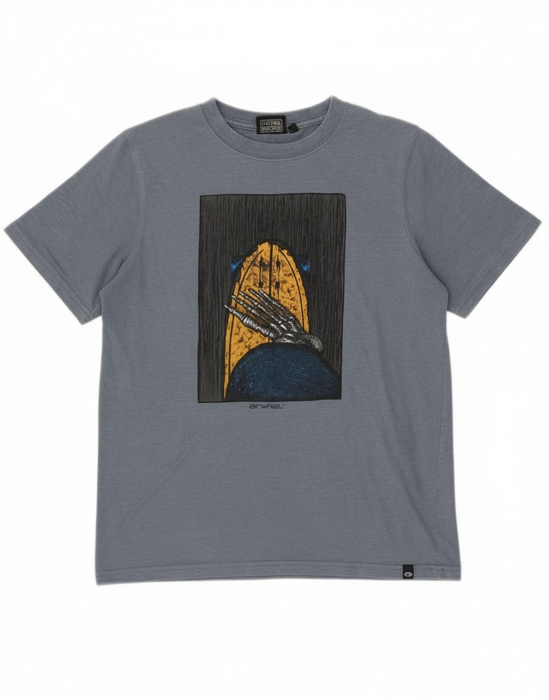 Animal Boys Graphic T-Shirt Top 11-12 ετών Μπλε βαμβακερό