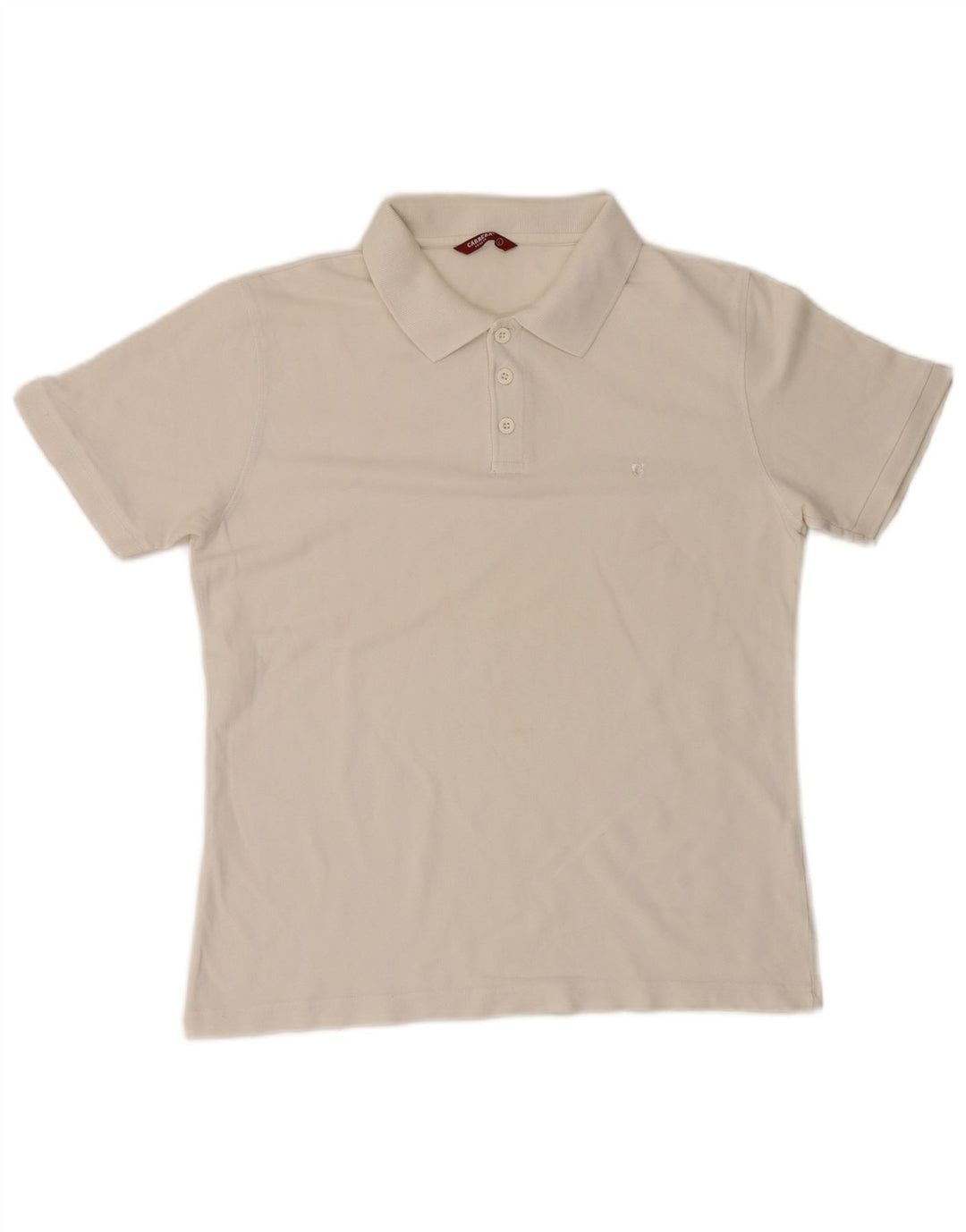 Ανδρικό πουκάμισο πόλο Carrera μεγάλο λευκό βαμβακερό
