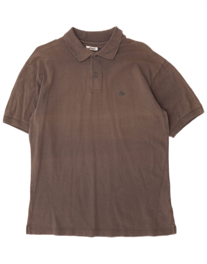 Ανδρικό πουκάμισο πόλο Asics μεγάλο γκρι βαμβακερό