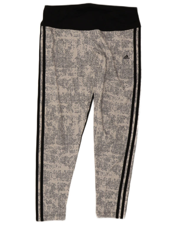 Adidas Γυναικεία κολάν Climalite UK 14 Large Black Colourblock Πολυεστέρας