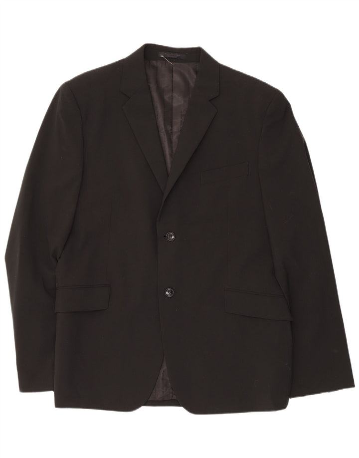 Jack & Jones Ανδρικό σακάκι 2 κουμπιών σακάκι IT 56 3XL Μαύρο πολυεστέρα