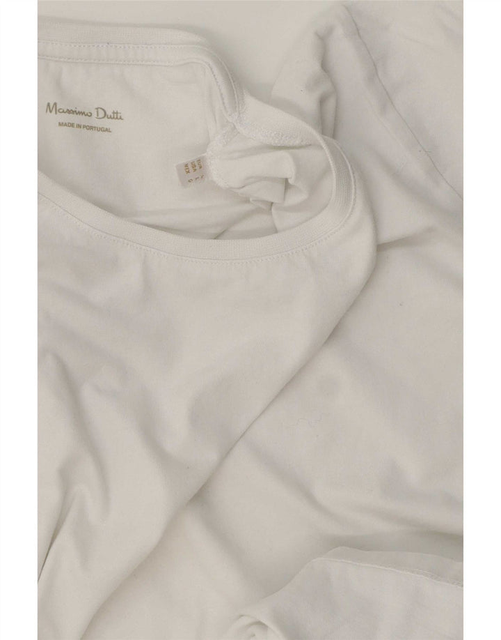 Massimo Dutti Γυναικείο T-Shirt Top Larg White
