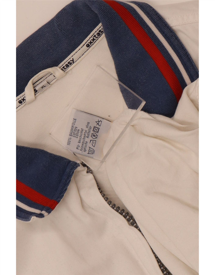 Ανδρική φόρμα Vintage Top Jacket XL White Colourblock Βαμβακερό