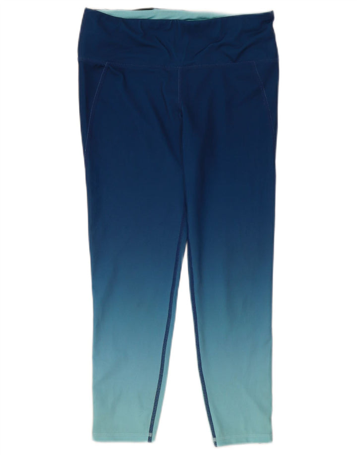 Gap Γυναικεία κολάν Crop UK 10 Small Blue Colourblock Πολυεστέρας