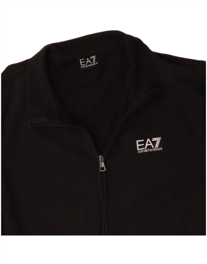 Ανδρική φόρμα Emporio Armani Μπουφάν μεσαίο μαύρο βαμβακερό