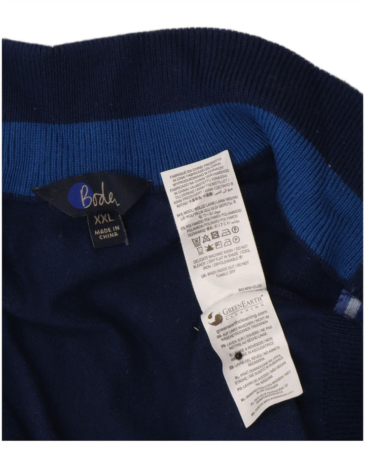 Γυναικείο πουλόβερ με ζακέτα Boden UK 21 2XL Navy Blue Wool