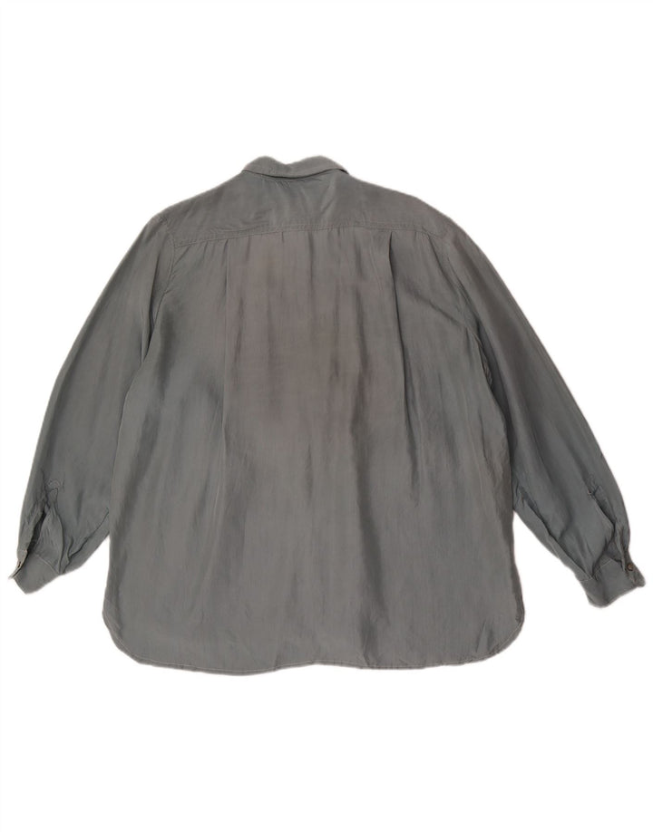 Vintage γυναικείο πουκάμισο μπλούζα UK 18 XL Γκρι