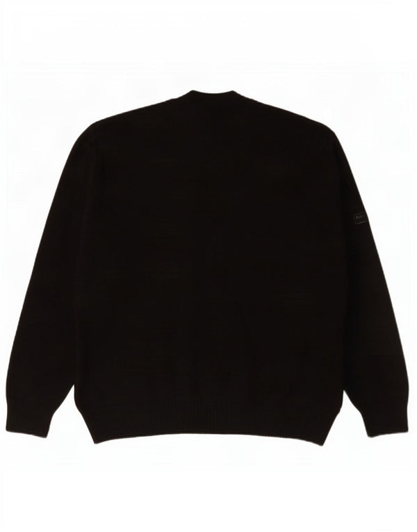 Ανδρικό πουλόβερ Commander Cardigan IT 48 Small Black Geometric Polyacrylic