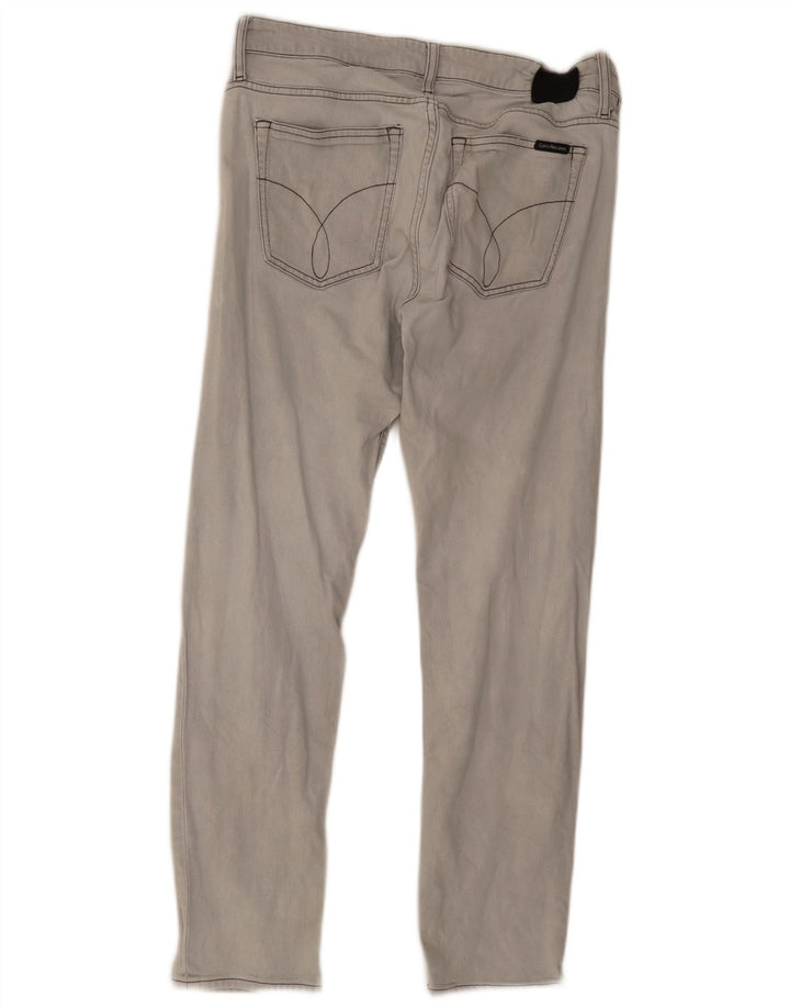 Calvin Klein Ανδρικό Slim Jeans W36 L32 Γκρι βαμβακερό