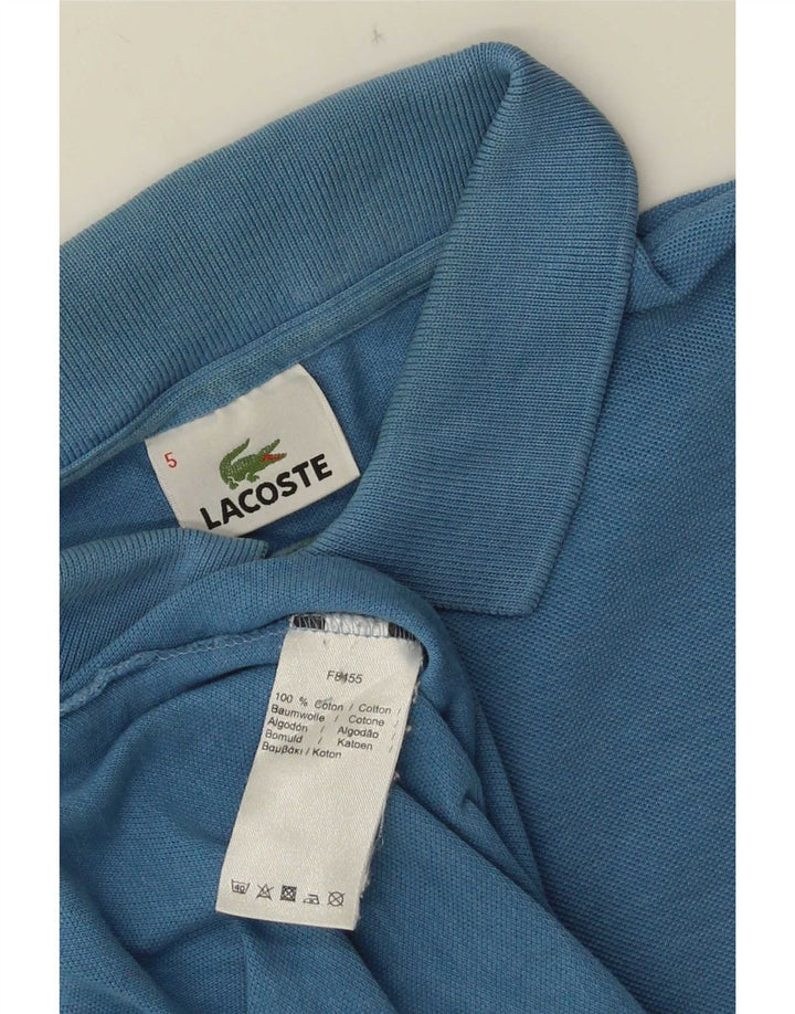 Ανδρικό μπλουζάκι πόλο Lacoste, μέγεθος 5, μεγάλο μπλε βαμβακερό