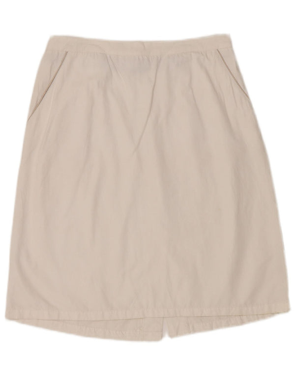 TRUSSARDI Womens A-Line Skirt IT 44 Medium W30  White