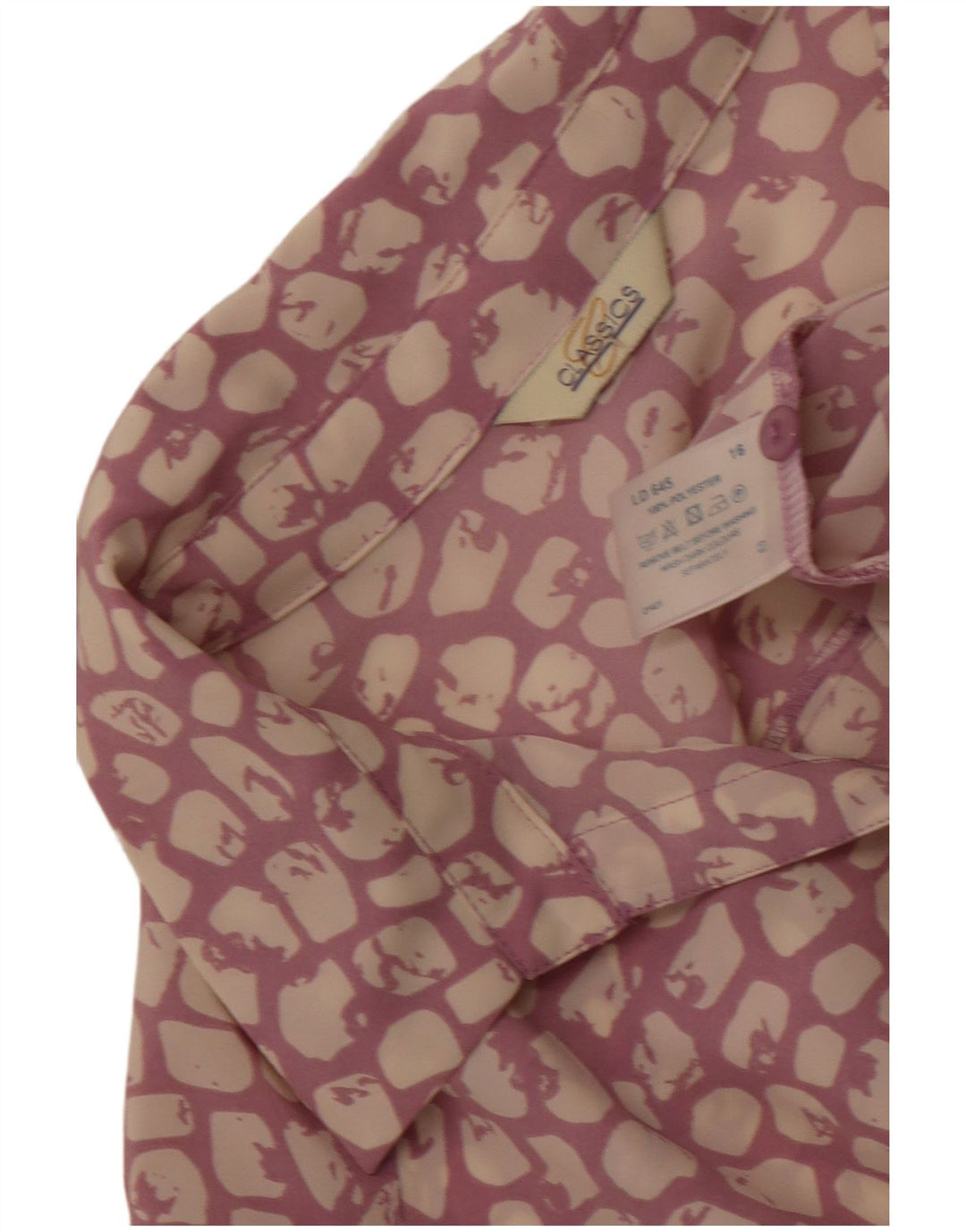 Classics γυναικείο μάξι φόρεμα UK 16 Large Purple Animal Print Polyester