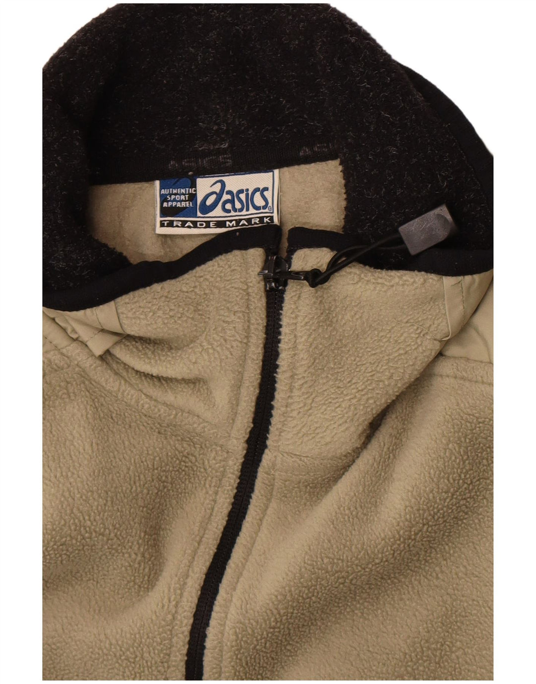 Asics Ανδρικό Fleece Jacket UK 44 2XL Khaki Colourblock