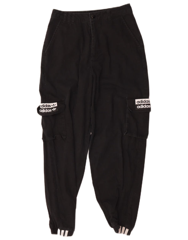 Adidas Γυναικεία γραφικά Joggers Cargo Παντελόνια UK 8 Small W28 L27 Μαύρο